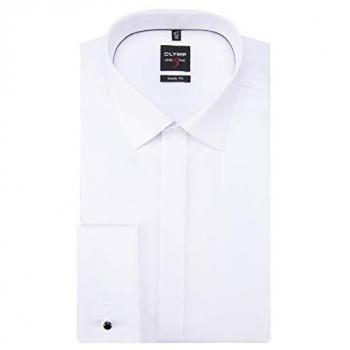 OLYMP Level Five Slim Fit Smokinghemd mit Stretch-Anteil, Größe 38