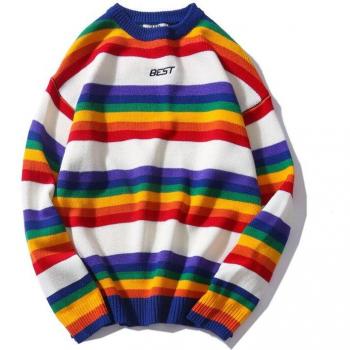 Pullover Rayé « Duo Rainbow »