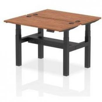 Air Back-to-Back 1200 x 600mm Height Adjustable 2 Person Bench Desk