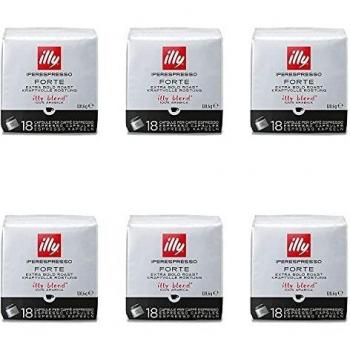ILLY 6 Paquets de 18 Capsules IperEspresso Goût Forte