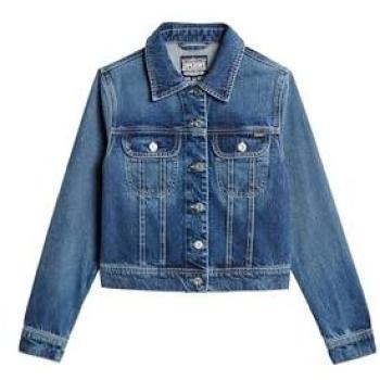Beverley Trucker Jeans Blue 2XS Superdry