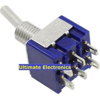 Interruptor de Palanca Doble MTS202 6 Pin