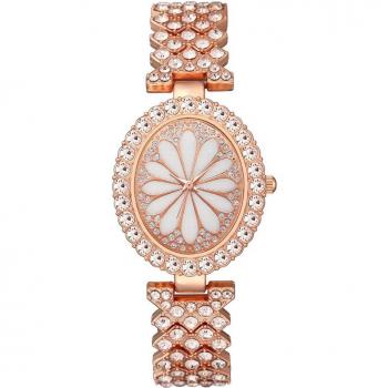 South Korea Women's Watch Bracelet Set Combination Simple and Atmosphere Full of Diamonds for Ladies