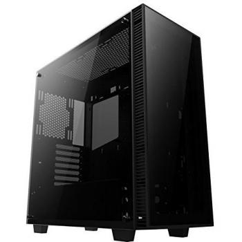 Anidees AI Crystal Lite Full-Tower Black Tempered Glass EATX Enclosure