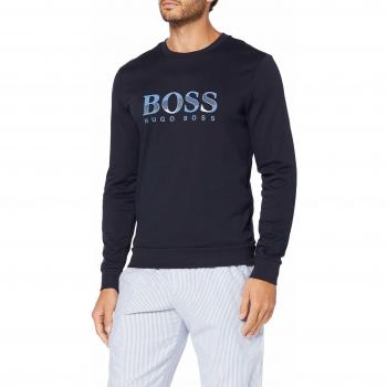 BOSS Sudadera deportiva, Azul (Dark Blue 403), Talla L