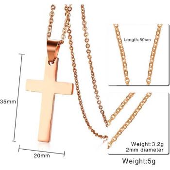 Pendentif en titane et acier inoxydable, accessoires religieux