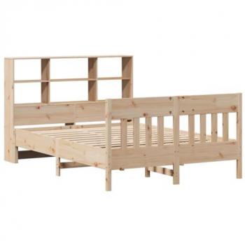 Lit en bois de pin massif 120x200 cm sans matelas