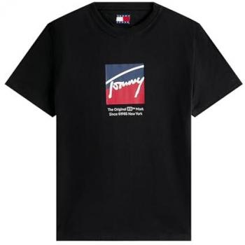 Tommy Hilfiger Men's Black Signature Tee XL