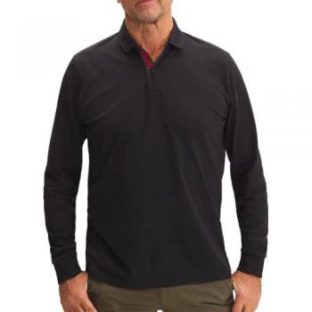 Polo Uomo Maniche Lunghe TBS Solespo Nera S