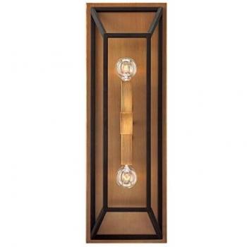 Applique murale Fulton en bronze avec 2 sources lumineuses