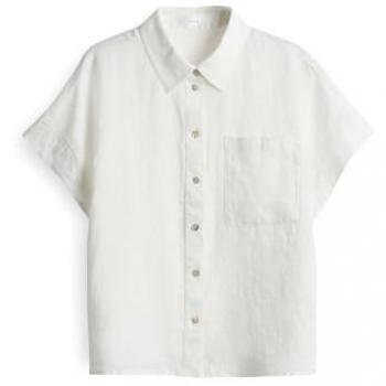 OPUS Leinenbluse FELISA creme – Größe 34 (Damen)