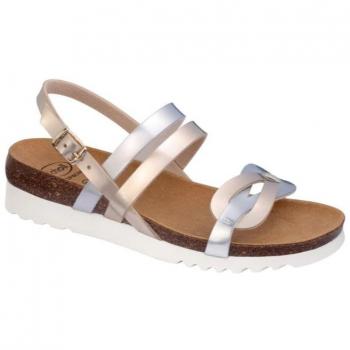 Sofá Sandal Synlamin-W Platinum Silver Bioprint Freetime Feltro Microfibra Eva 36 SS20