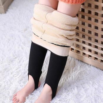 Winter Warm High Waist Fleece Lined Pants for Girls