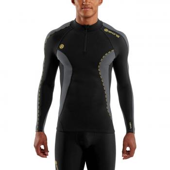 Capa Térmica Masculina DNAmic 100% Nylon Manga Larga Pechuga Negra