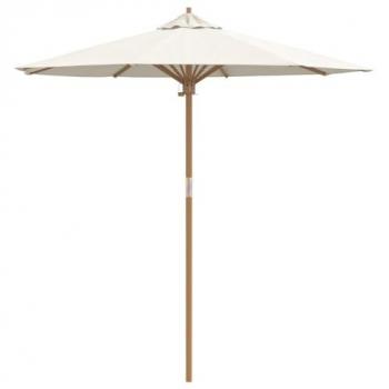 Bambou Shade Parasol Blanc Crème 217x217x230 – Protection UV – vidaXL
