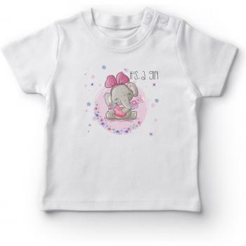 Tenue fille petite éléphant blanc