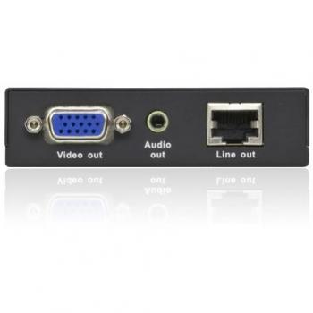 Aten Cat 5 A/V Empfänger, KVM Umschalter, Schwarz