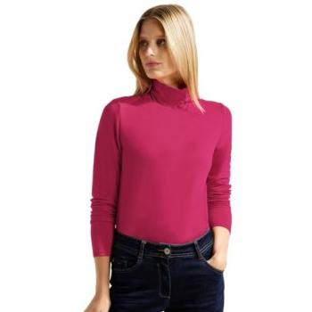 Cecil Damen Langarmshirt mit hohem Kragen