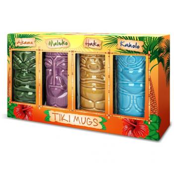 Tiki Cocktailgläser im 4er Set