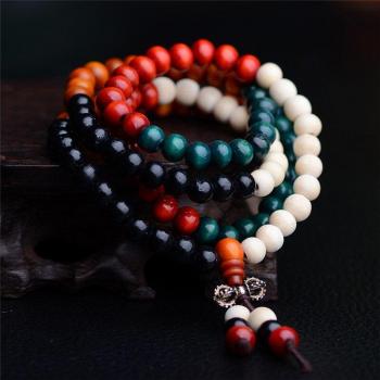 Bijoux bouddhistes 108 perles en bois