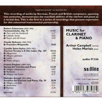 Musique pour clarinette et piano