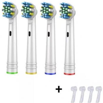 4PCS Compatible Replacement Heads for Braun Oral-B D12 D16 3757 3709