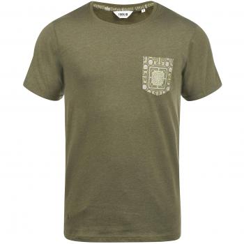 !Solid Ilari Herren T-Shirt Kurzarm Shirt Rundhals 100% Baumwolle, Größe:L, Farbe:Ivy Green Melange