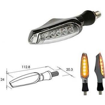 Intermitente KOSO Negro Mate 100% LED – Producto Individual