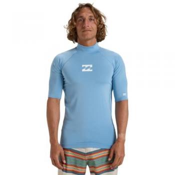 Billabong Wellen Kurzarm Rash Guard 2025 Himmelblau