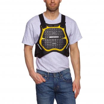 Defensa B&C Spidi: Protector de Pecho Negro y Amarillo 180‑195 cm