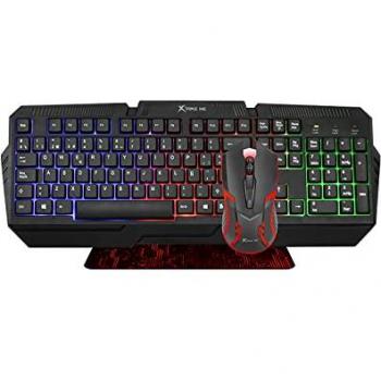Teclado + Raton + Alfombrilla Gaming Xtrike me