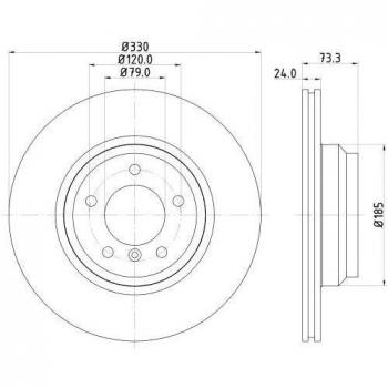 Hella 8DD 355 128-431 Disc Brake