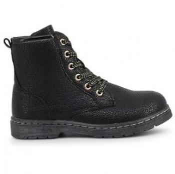 Ankle Boots with Metal Eyelets and Side Zip featuring Memory Foam