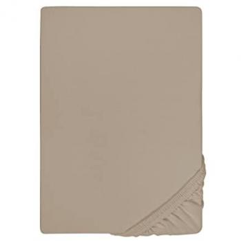 Boxspring Biberna Drap-Housse 90-100 x 200-220 – Couleur Brun Clair