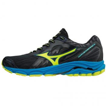 Mizuno Herren Wave Inspire 14 Sneakers, Blau/Gelb, 46 EU