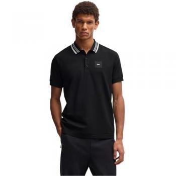 Regular Fit Poloshirt „Paddy“ mit Label‑Badge – BOSS Edition