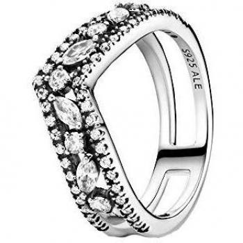 Anillo Doble Deseo Brillante Pandora 199095C01