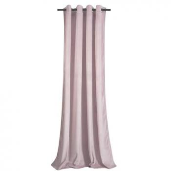 Rideau d’Intérieur Rose Poudré en Velours, Mat Occlusif 140x250