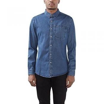 Edc by ESPRIT 017cc2f001, Camisa para Hombre, Azul (Talla XX-Large)