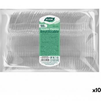 Tenedores Reutilizables Algon 10 Unidades 18 cm