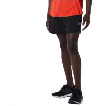 New Balance Shorts Q Speed Fuel 5 pulgadas, Negro, Hombre