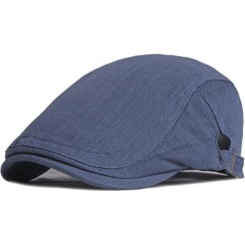 SHOWERSMILE Herren Baskenmütze, Baumwolle, britischer Stil, in verschiedenen Farben, verstellbar 55-60cm