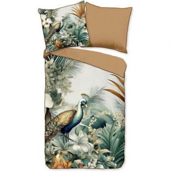 Dana1 Bettwäsche Mako Satin – Wendeoptik, bunt, 135×200 cm + 80×80 cm