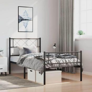 Base de Cama Negra con Estribo – Maison Exclusive