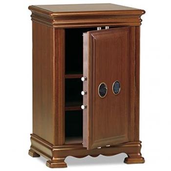 Cassaforte in legno Technomax con chiave e combinazione elettronica digitale 620x950x550 mm