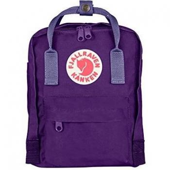 Sac à dos Fjällräven Kånken Mini en vinylon violet avec uniforme scolaire