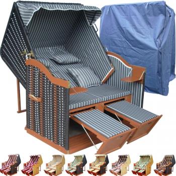 Balkon-Ostsee Strandkorb in Grautönen – Günstig & Langlebig