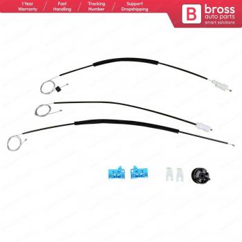 Bross BWR266 Electric Window Regulator Repair Kit for Renault Laguna 1 & 2 (1994-2006) Front Left Door
