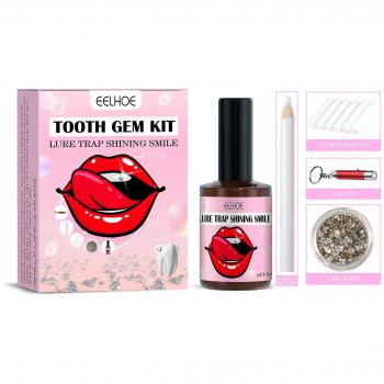 Juego de gemas dentales DIY con lámpara UV y pegamento