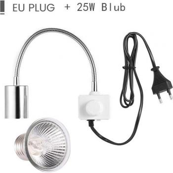 Luz UVB de 25W para Reptiles con Base y Clip